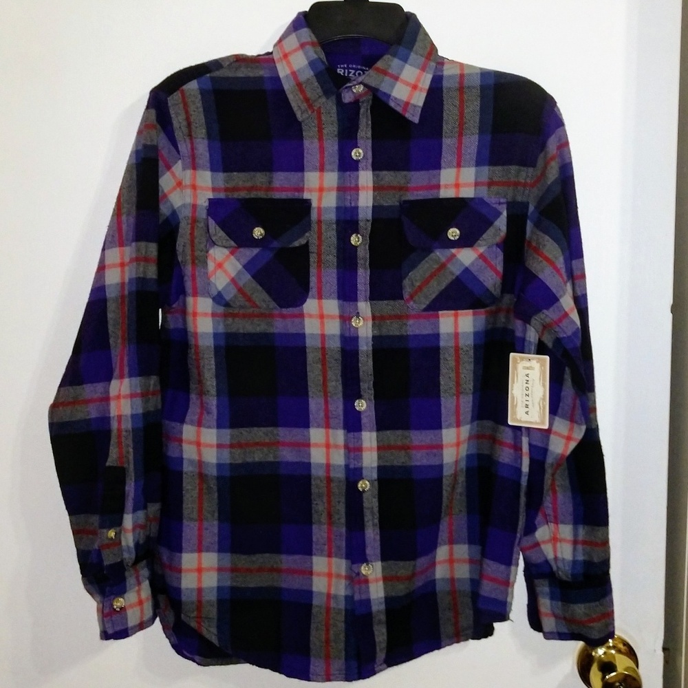 $⬇️ 💙 NWT's Boy's Arizona Shirt Size Large 💙
